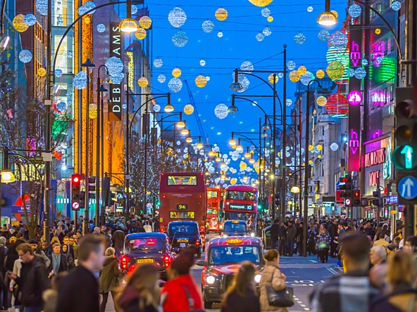 Oxford Street at Christmas